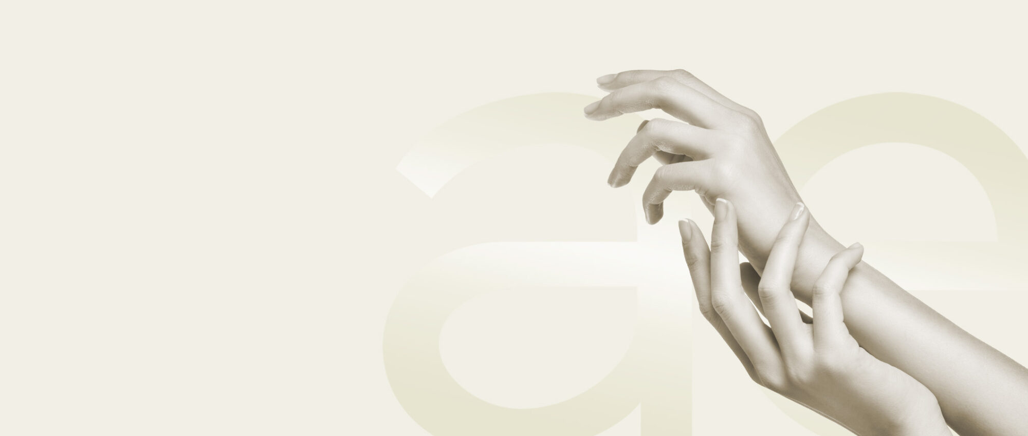 Hände Statue, symbolisiert die Behandlung von Ganglion in Tübingen