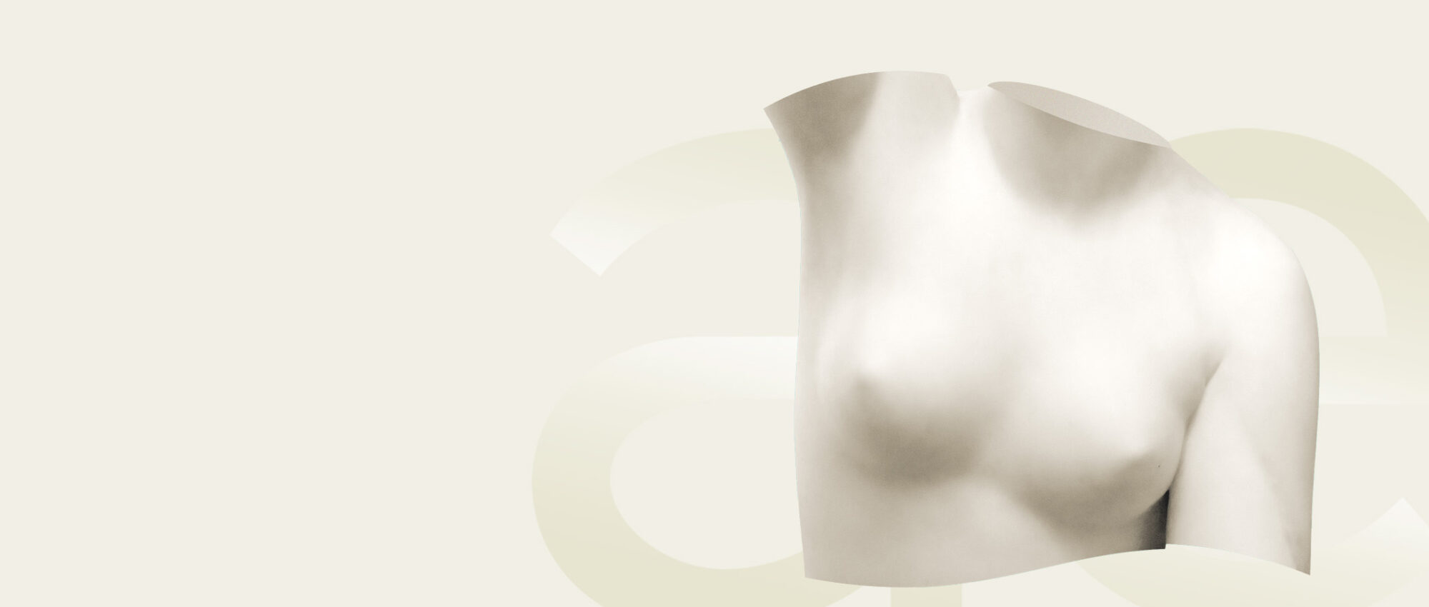 Statue weibliche Brust