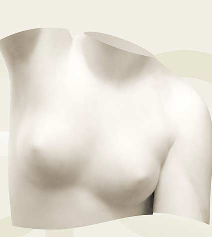 Statue weibliche Brust