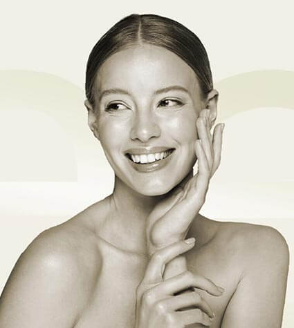 Weibliches Gesicht – Hyaluron-Behandlung in Tübingen